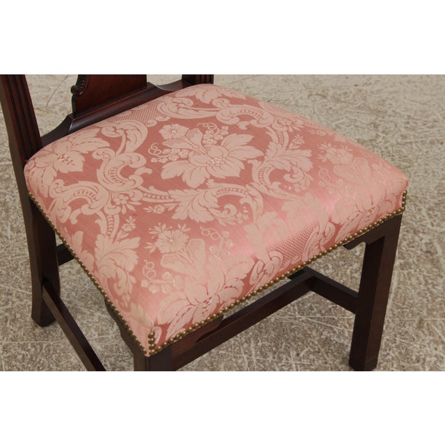 Set of 8 Kindel Chippendale Mahogany Dining Chairs For Sale - Image 13 of 18