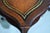 Wood 1950s Georgian Revival Leather Mahogany Occasional Tripod Tables by Venice Furniture Novelty Manufacturing Co.Chicago For Sale - Image 7 of 13