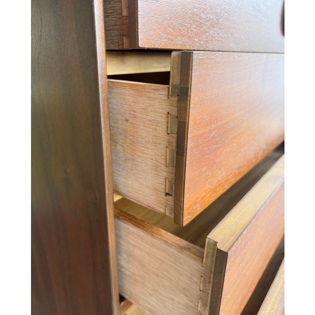 Mid-Century Modern Fully-Refinished Mid Century Jack Cartwright Founders Decorum Tallboy For Sale - Image 3 of 11