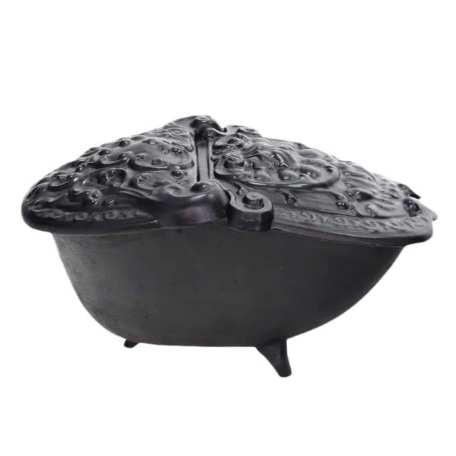Early 20th Century Cast Iron Coal Box For Sale - Image 10 of 10