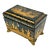 19th Century England Regency Chinoiserie Black Lacquer Tea Caddy For Sale