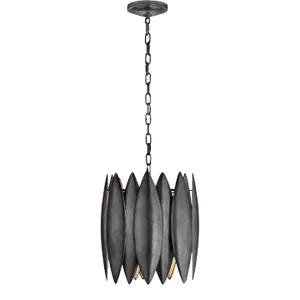 Barry Goralnick for Visual Comfort Signature Hatton Small Chandelier in Aged Iron