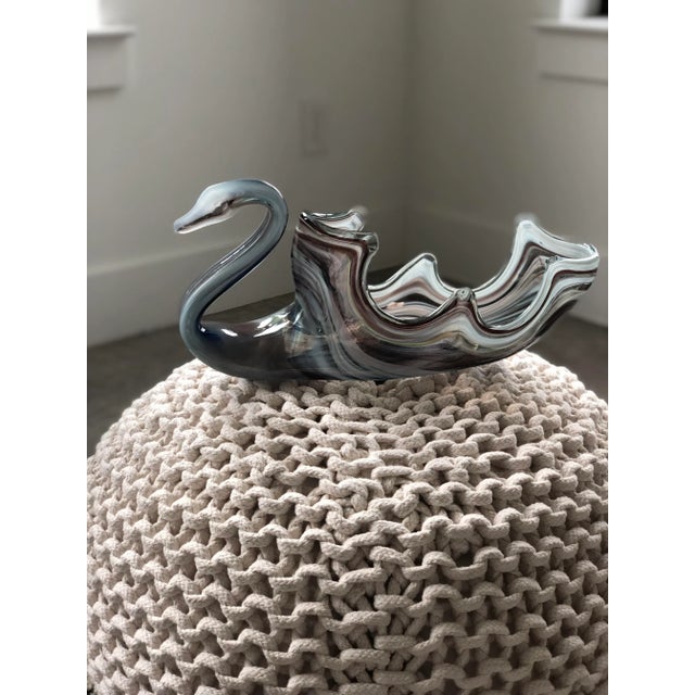 This graceful lady seems to be gliding across the surface of this table. In blues and deep purples, this vintage piece...