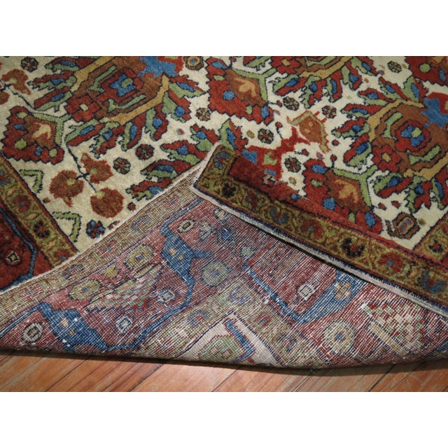 Persian Zabihi Collection Northwest Persian Ivory Rug For Sale - Image 3 of 7