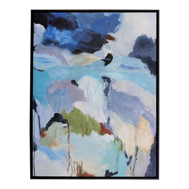 "Out of This World" Contemporary Abstract Acrylic Painting by Laurie MacMillan, Framed For Sale