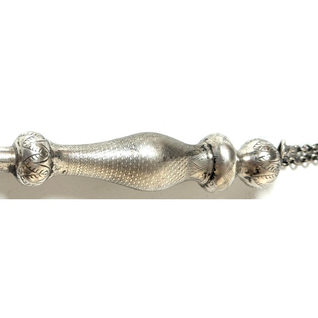 Eastern European Silver Torah Pointer (Yad) with Hebrew Inscription, 1880-1920 For Sale - Image 18 of 18