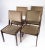 Set of four dining room chairs in dark wood and dark fabric of Danish design manufactured by Farstrup in the 1960s. The...