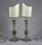 19th Century Candelabra Lamps in Lacquered Wood with Faux Marble Finish, Set of 2 For Sale - Image 8 of 8