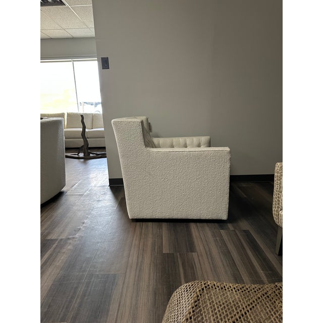 Contemporary Bernhardt Candace Swivel Chair For Sale - Image 3 of 4