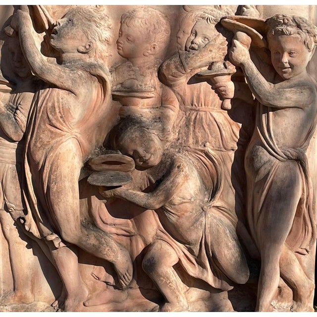 Della Robbia Cantorie Panel in Impruneta Terracotta, 1900s For Sale - Image 3 of 6