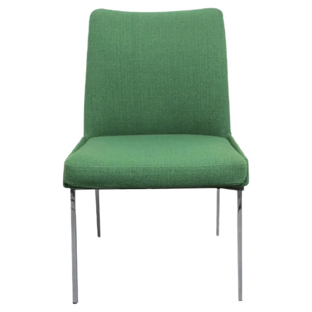 Dispo 8 Grass Green Hopsak & Chrome Chair from Mauser, 1960s For Sale