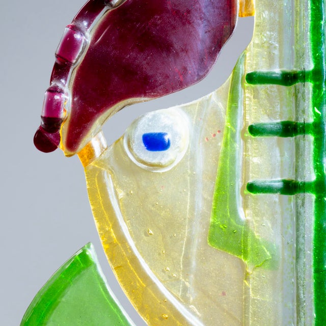 Fusion Multicolour Glass Sculpture by Silvio Vigliaturo, Murano, Italy, 1994 For Sale - Image 12 of 16