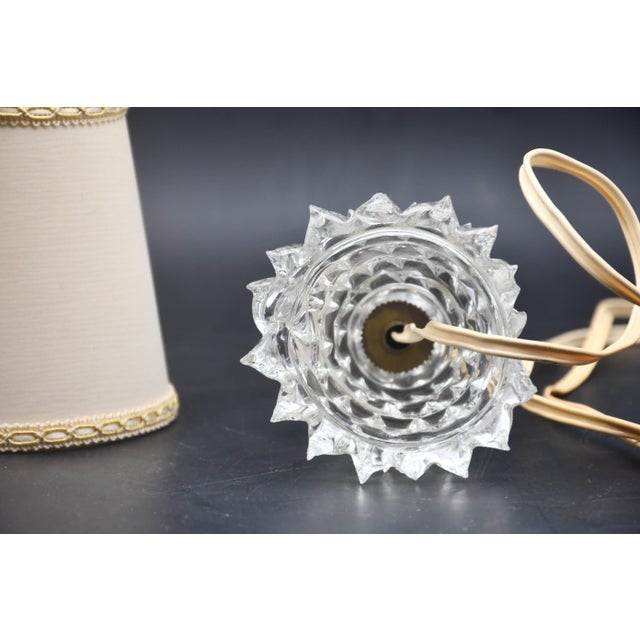 Charming Table Lamp in Rostrato Murano Glass Vase for Barovier & Toso, 1940s For Sale - Image 12 of 13