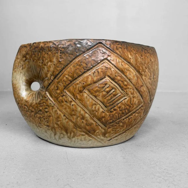 1960s Mid-Century Ceramic Ikebana Flower Vase, Japan, 1960s For Sale - Image 5 of 14