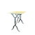 Antique French Marble Top Cafe and Bistro Table With Cast Iron Base For Sale