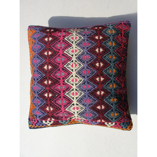 Kilim Rug Pillow For Sale - Image 5 of 11