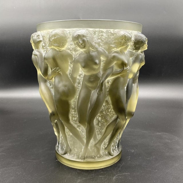Bacchantes Vase in Gray Glass, 1924 For Sale - Image 9 of 16