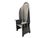 1980s Large Sculptural Matrix Throne Armchair in Grey Wood by Adriano e Paolo Suman for Giorgetti, 1984 For Sale - Image 5 of 13