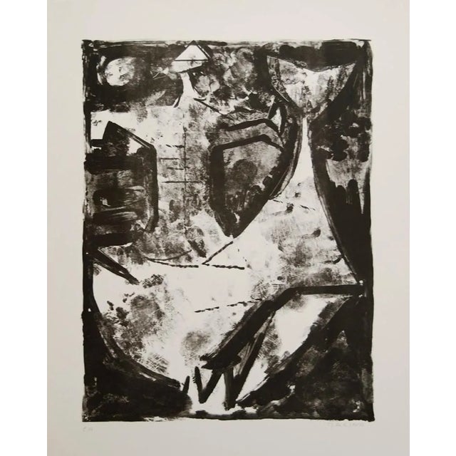 Idea of a Knight - Original b/w lithograph - 1965 1965 For Sale