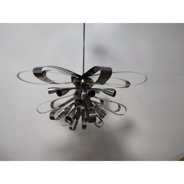 Gray Vintage Space Age Ceiling Lamp For Sale - Image 8 of 9