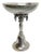 Large Neo-Classical Silverplated Brass Footed Bowl with Grape Decoration, 1940s For Sale