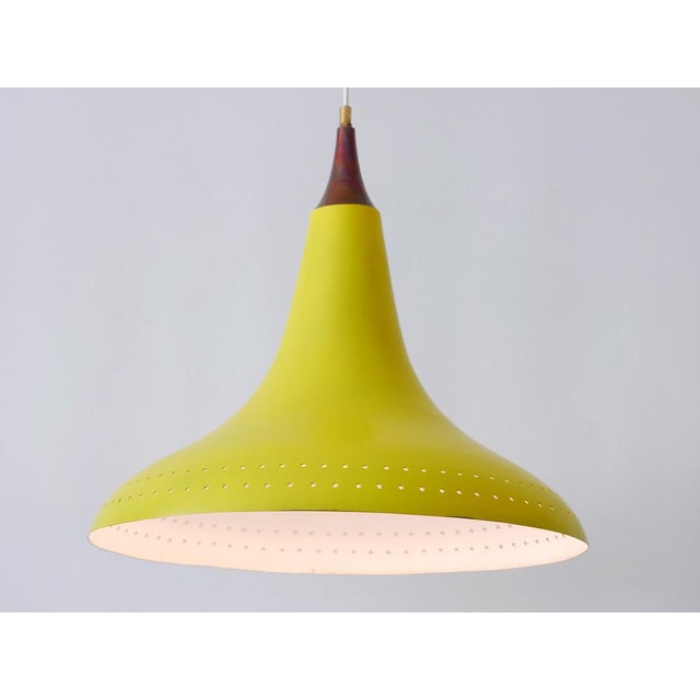 Mid-Century Modern Perforated Aluminium Pendant Lamp, 1960s For Sale - Image 11 of 18