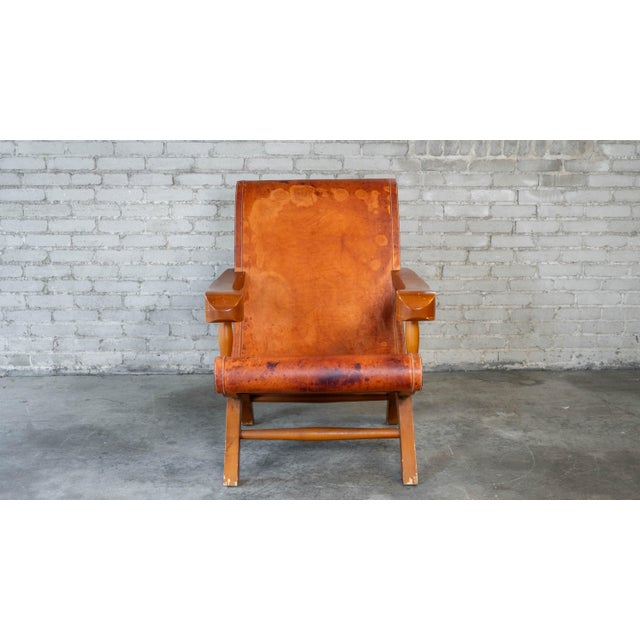 Mid-Century Modern Mexican Modernist Clara Porset Style, 'Butaque' Chair', C. 1990s For Sale - Image 3 of 17