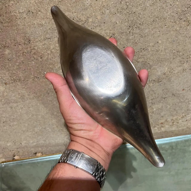 Silver 1960s Wmf Modernist All Purpose Bowl Fraser's Stainless For Sale - Image 8 of 9