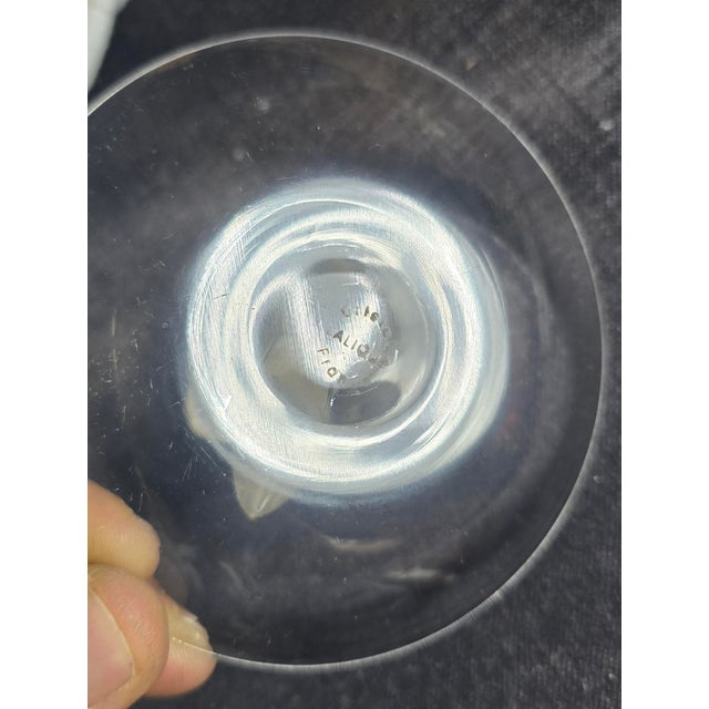 20th Century Crystal Ring Holder with Swan Decoration from Lalique, 1980s For Sale - Image 4 of 5