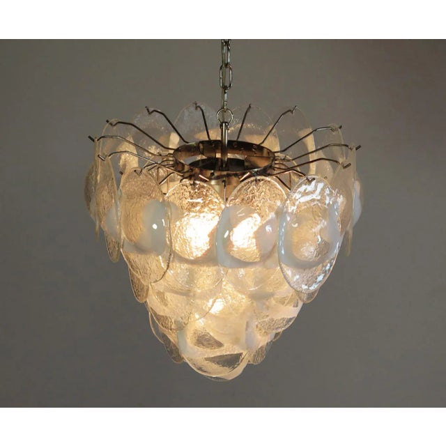 Glass Murano Chandelier from Mazzega, 1979 For Sale - Image 7 of 13
