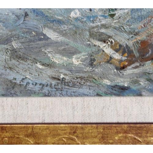 Gaetano Spagnolo, Pescatorello (Little Fisherman), 1930s, Oil Painting on Panel, Framed For Sale - Image 11 of 14