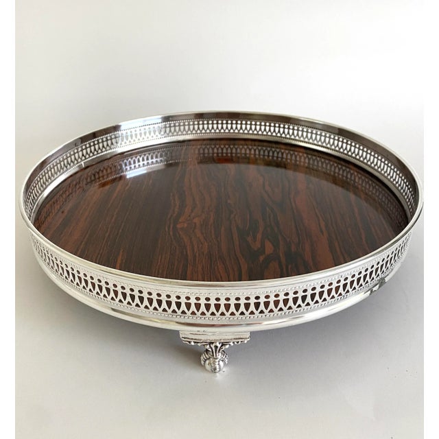 Sheffield Silver Co. 1970s Sheffield Silver & Formica Bar Tray For Sale - Image 4 of 9