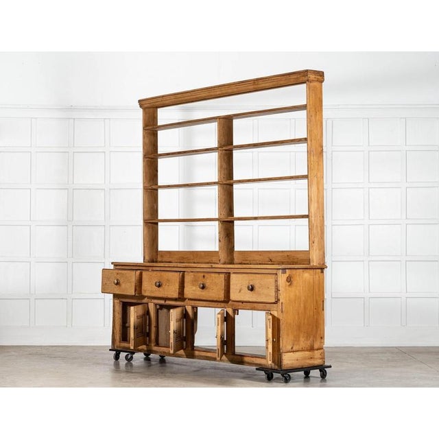 Large Antique English Vernacular Pine Dresser, 1830 For Sale - Image 6 of 18