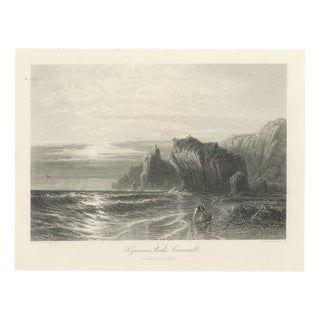 After John Mogford, Kynance Rocks, Cornwall, 1876, Engraving For Sale