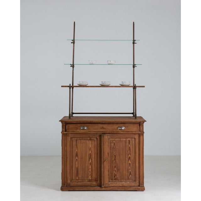 Wood 19th Century France Brown Wood Storage Cabinets & Cupboards For Sale - Image 7 of 11