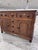 This is a beautiful 19th century English dresser base with original pulls, accompanied by interesting inlaid checkered...