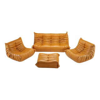 Togo Set by Michel Ducaroy for Ligne Roset, France, 1970s, Set of 4 For Sale
