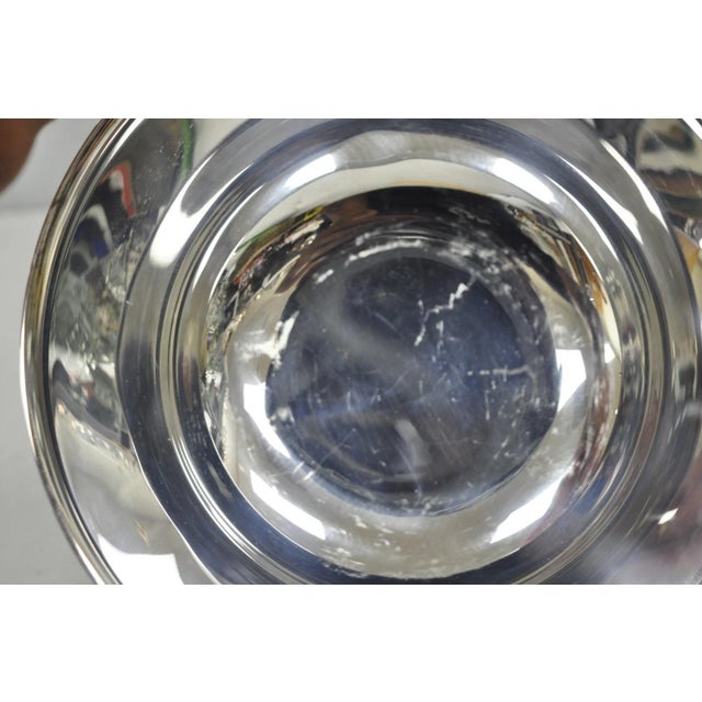 Vintage Mid Century Modern Paul Revere Oneida Silver Plate 8" Round Serving Bowl For Sale In Philadelphia - Image 6 of 9