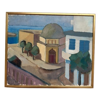 L. Wilton, Rhodes, 1962, Oil Painting on Canvas, Framed For Sale