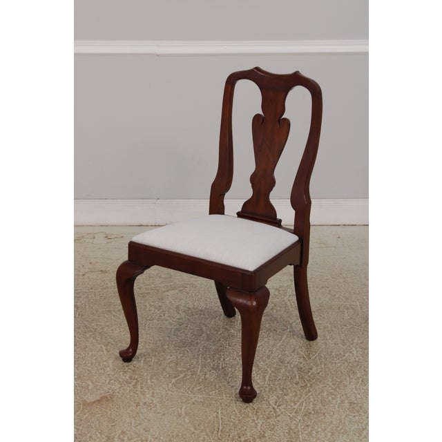 Set of 6 Henkel Harris Model 110 Cherry Dining Room Chairs For Sale - Image 15 of 16