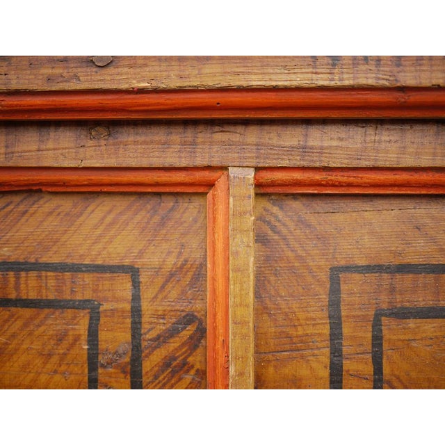 Wood Tyrolean Painted Fir Chest, Late 18th Century For Sale - Image 7 of 18
