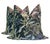 2020s Botanical Brocade Pillows in Deep Plum - A Pair For Sale - Image 5 of 6