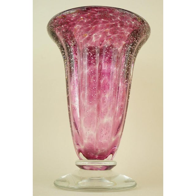 Vintage Murano Submerged Bubble Glass Vase by Ignoto, 1970s For Sale - Image 9 of 18