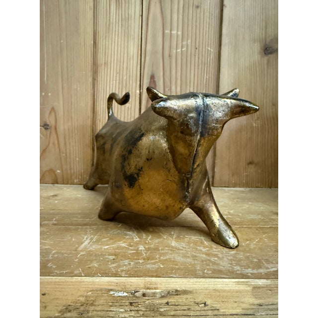 Mid Century Brutalist Bull Sculpture - For Sale - Image 9 of 12