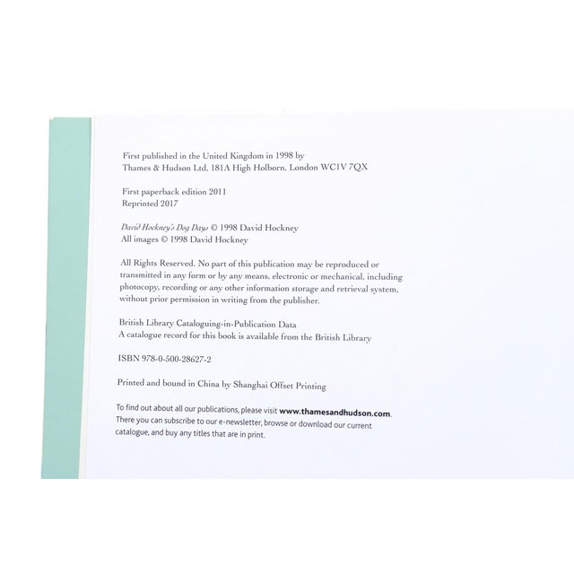 David Hockney's Dog Days. Softcover book published in 2017 by Thames & Hudson. 80 pages with 84 illustrations. We have...