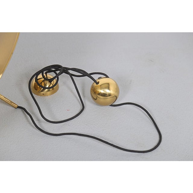 Onos 55 Pendant Lamp with Counterweight in Polished Brass by Florian Schulz, 1970s For Sale - Image 9 of 12