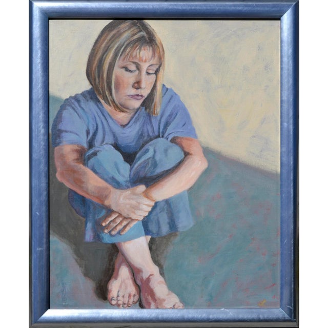 Textile Lise, a Self Portrait of the Artist by Lise Lang Crowley For Sale - Image 7 of 7