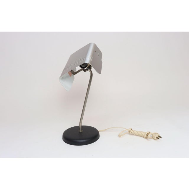1970s Vintage Italian Aluminum Table Lamp With Swiveling Shade by Targetti Sankey For Sale - Image 5 of 18
