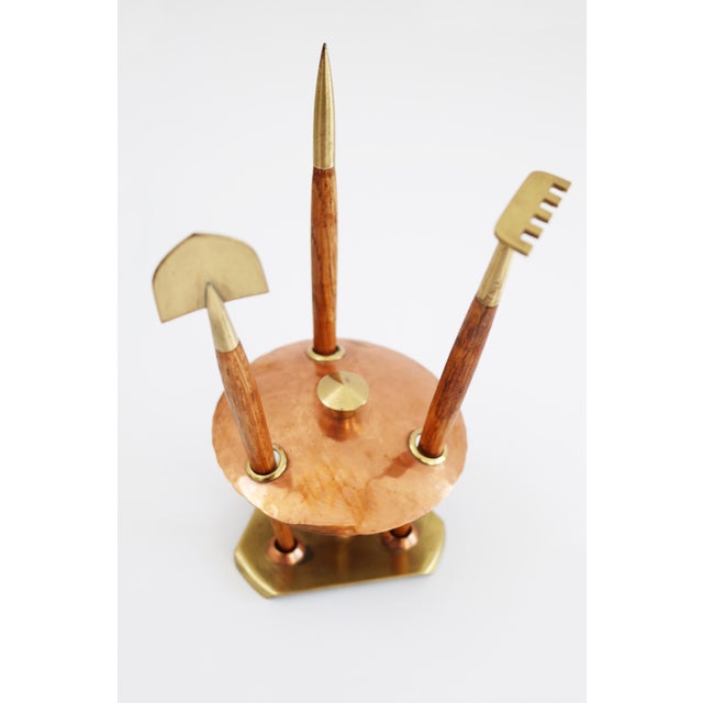 Brass and Copper Cactus & Bonsai Planting Set, 1960s, Set of 4 For Sale - Image 6 of 8