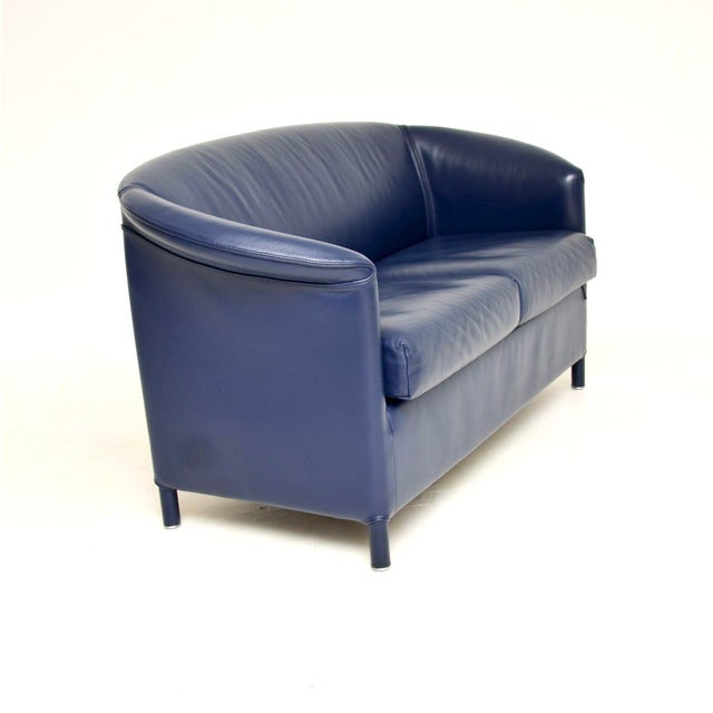 Mid-Century Modern Vintage Two-Seater Sofa in Leather from Wittmann, 1980 For Sale - Image 3 of 12